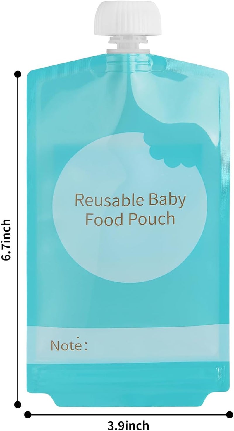 Kirecoo Reusable Baby Food Pouches - 12PCS 7oz Refillable Baby Food Storage Pouches - Image 2